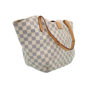 Louis Vuitton Salina Bag Tote White Azur Damier